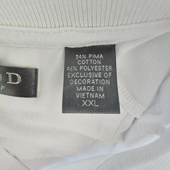 Men's Izod Golf White Polo Shirt XX-Large - Picture 4 of 6